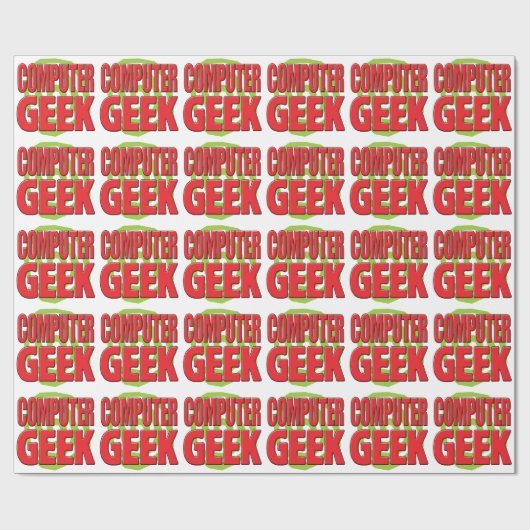 Computer-Aussenseiter Geschenkpapier (Flach)