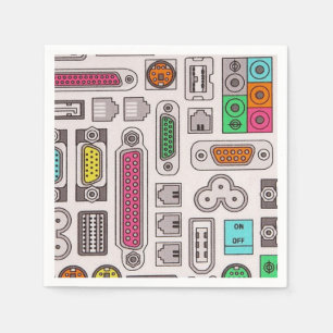 Computer-Aussenseiter-Input-Muster-Servietten Serviette