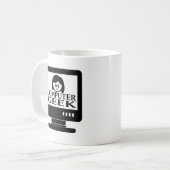 Computer-Aussenseiter-Mädchen-Frau Kaffeetasse (Vorderseite Links)