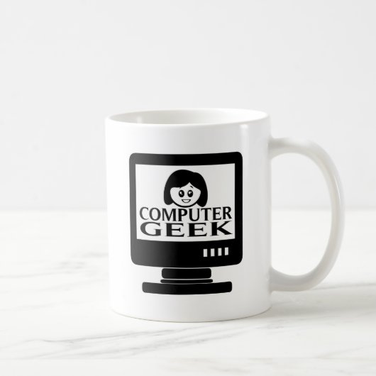 Computer-Aussenseiter-Mädchen-Frau Kaffeetasse (Rechts)