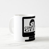 Computer-Aussenseiter-Mädchen-Frau Kaffeetasse (Vorderseite Links)