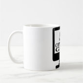 Computer-Aussenseiter-Mädchen-Frau Kaffeetasse (Links)