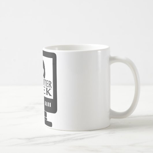 Computer-Aussenseiter-Mädchen-Frau Kaffeetasse (Rechts)