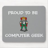 Computer-Aussenseiter Mousepad (grau) (Vorne)