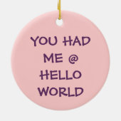 Computer-Aussenseiter-Valentinsgruß: Keramik Ornament (Hinten)