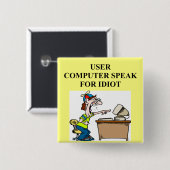 Computer-Aussenseiterwitz Button (Vorne & Hinten)