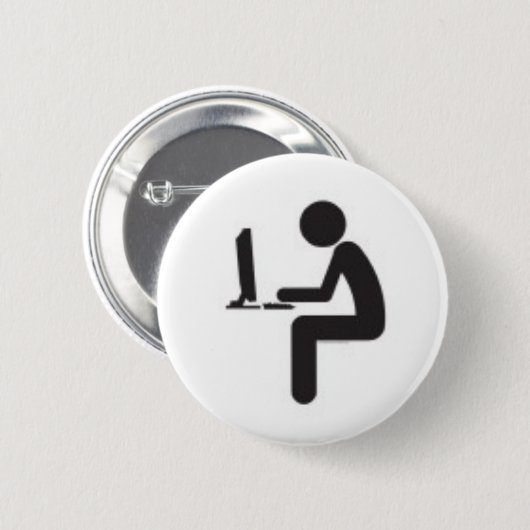 Computer-Benutzer-Ikone Button (Vorne & Hinten)