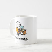 Computer-Benutzer Kaffeetasse (Vorderseite Links)