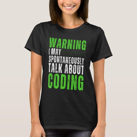 Computer-Binär-Code-Programmierer Programmierung K T-Shirt (Vorderseite)