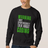 Computer-Binär-Code-Programmierer Programmierung Sweatshirt (Vorderseite)