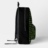 Computer-Binärcode Bedruckter Rucksack (Links)