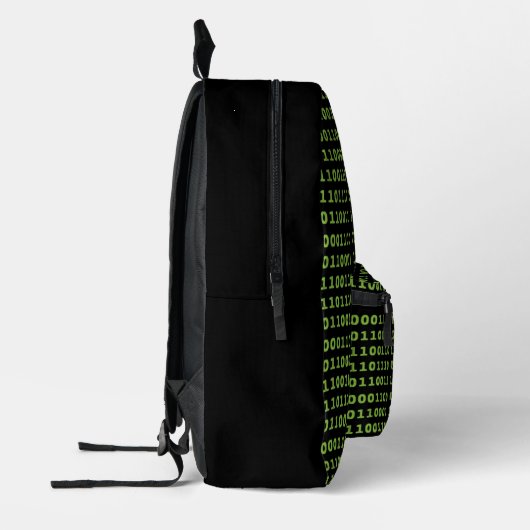 Computer-Binärcode Bedruckter Rucksack (Links)