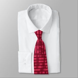 "Computer/Binärer Code - Rot" Krawatte