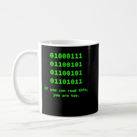 Computer-Binärkode-Programmierer, Software-Enginee Kaffeetasse (Links)