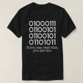 Computer Binary Code Programmer Funny Developer Ge T-Shirt (Design vorne)