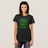 Computer Binary Code Programmer Software Engineer T-Shirt (Vorne ganz)