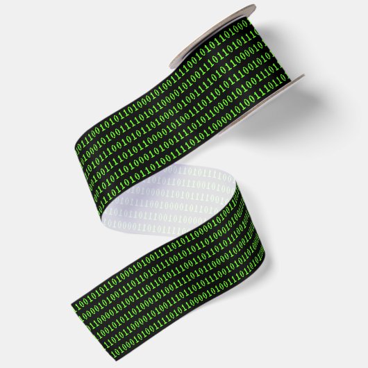Computer Binary One & Zero Coding SciFi / Tech Satinband (Rückseite)