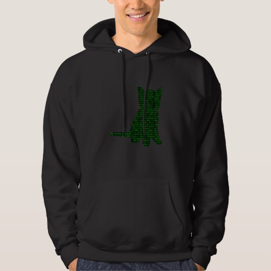 Computer Binärzahlen Cat Programmer Coder Men Hoodie (Vorderseite)