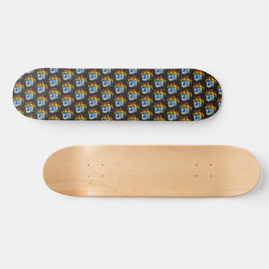 Computer-Brandschutzdeck Skateboard (Horizontal)