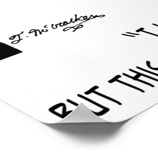 Computer-Cartoon 1870 Poster (Ecke)