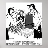 Computer-Cartoon 1870 Poster (Vorne)