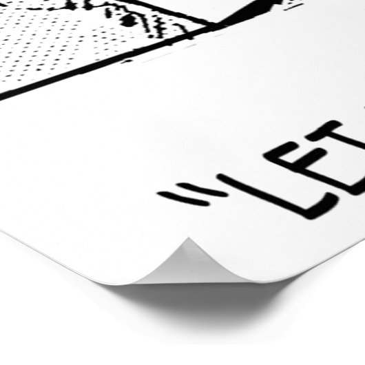 Computer-Cartoon 4637 Poster (Ecke)