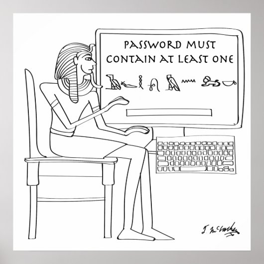 Computer-Cartoon 9341 Poster (Vorne)