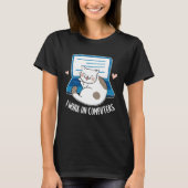 Computer Cat Programmer Developer Programming Cats T-Shirt (Vorderseite)