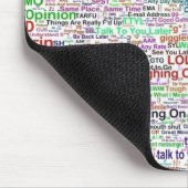 Computer Chat Word Art Mousepad (Ecke)