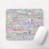 Computer Chat Word Art Mousepad (Mit Mouse)