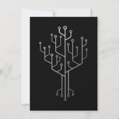 Computer-Chip-Baum-Programmierer Coder Ingenieur T Einladung (Vorderseite)