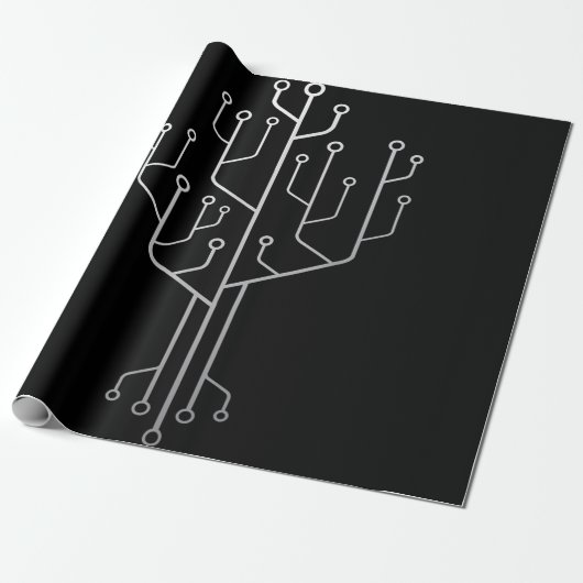 Computer-Chip-Baum-Programmierer Coder Ingenieur T Geschenkpapier (Ungerollt)