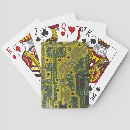 Computer Chip Playing Cards Spielkarten (Rückseite)