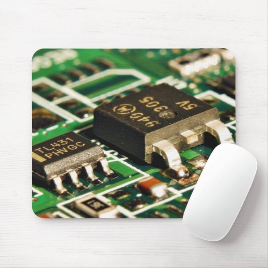 Computer-Chip-Stromkreise Mousepad (Mit Mouse)
