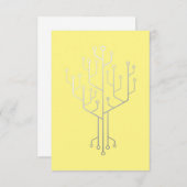 Computer-Chip-Tree-Programmierer-Tschernoteningeni Dankeskarte (Vorne/Hinten)