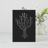 Computer-Chip-Tree-Programmierer-Tschernoteningeni Einladung (Stehend Vorderseite)