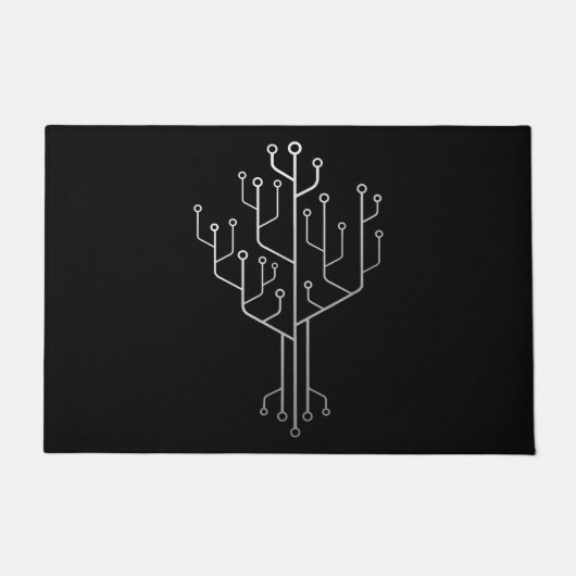 Computer-Chip-Tree-Programmierer-Tschernoteningeni Fußmatte (Vorderseite)