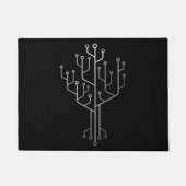 Computer-Chip-Tree-Programmierer-Tschernoteningeni Fußmatte (Vorderseite)