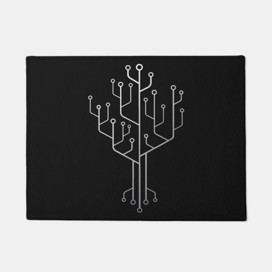 Computer-Chip-Tree-Programmierer-Tschernoteningeni Fußmatte (Vorderseite)
