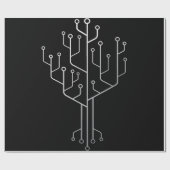 Computer-Chip-Tree-Programmierer-Tschernoteningeni Geschenkpapier (Flach)