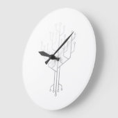 Computer-Chip-Tree-Programmierer-Tschernoteningeni Große Wanduhr (Winkel)