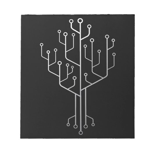 Computer-Chip-Tree-Programmierer-Tschernoteningeni Notizblock (Vorderseite)