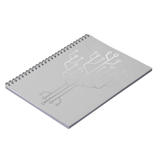 Computer-Chip-Tree-Programmierer-Tschernoteningeni Notizblock (Linke Seite)