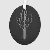 Computer-Chip-Tree-Programmierer-Tschernoteningeni Ornament (Vorderseite)