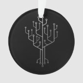 Computer-Chip-Tree-Programmierer-Tschernoteningeni Ornament (Vorderseite)