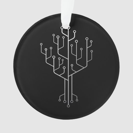 Computer-Chip-Tree-Programmierer-Tschernoteningeni Ornament (Vorderseite)