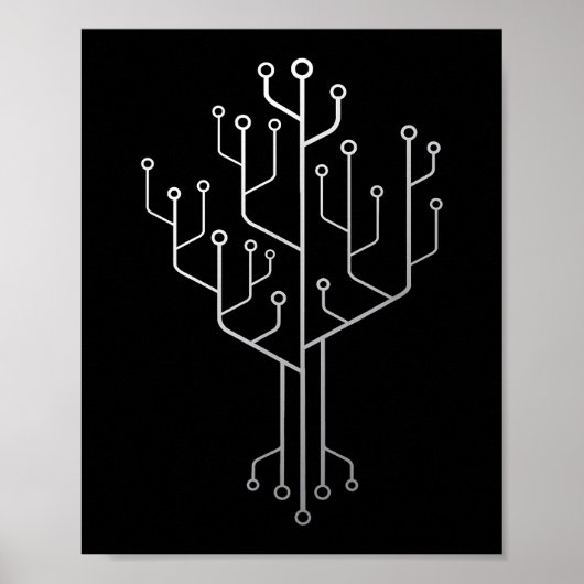Computer-Chip-Tree-Programmierer-Tschernoteningeni Poster (Vorne)