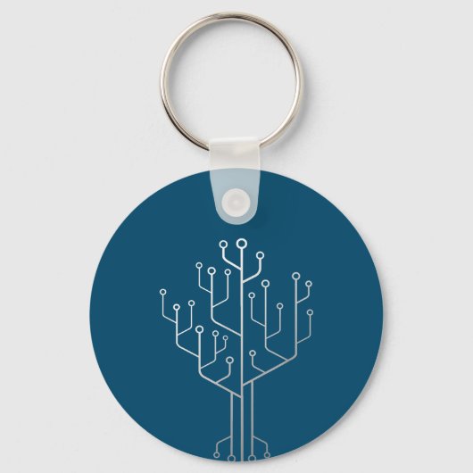 Computer-Chip-Tree-Programmierer-Tschernoteningeni Schlüsselanhänger (Vorderseite)