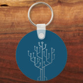 Computer-Chip-Tree-Programmierer-Tschernoteningeni Schlüsselanhänger (Vorderseite)