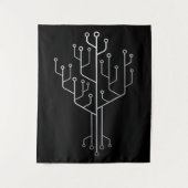 Computer-Chip-Tree-Programmierer-Tschernoteningeni Wandteppich (Vorderseite)